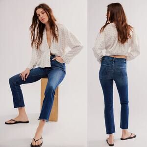 MOTHER | NWT The Mid Rise Dazzler Ankle Fray C'est La Vie Jeans 24